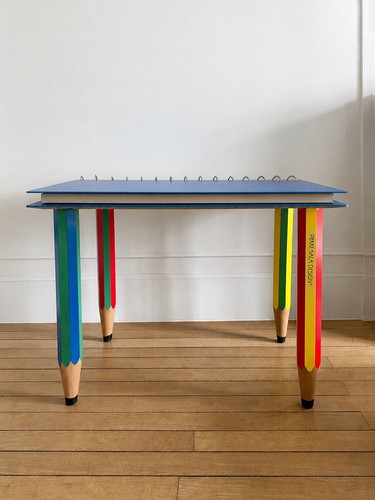 Table postmodern desk cahier - postmodern,