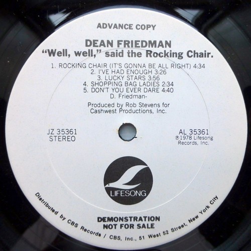 Dean friedman rare - dean, white
