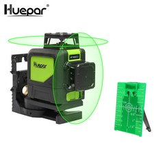 Huepar 2 x 360°  Professionnel Laser Croix 45m, Auto-nivellement Commutable