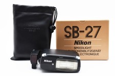 Tested [Almost Unused] Nikon Speedlight SB-27 Shoe Mount Flash w/Case From JAPAN