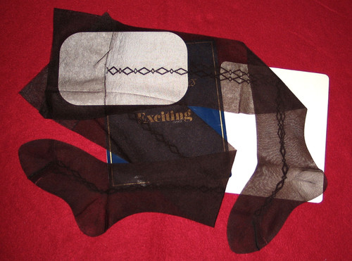 Bas vintage brun exciting - t,