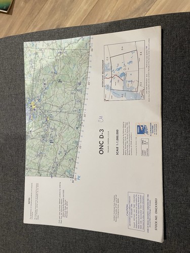 Carte aéronautique onc - carte,