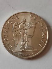 PIECE DE 100 FRANCS ARGENT droit de l homme  1989 Superbe 