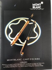 Vintage Advertising Luxury Pen MONT BLANC (May 1988)
