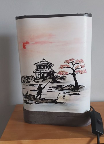 Lampe chevet paysage - lampe, "paysage