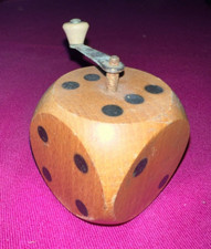 Antique Marlux Wooden Dice Shape Pepper Mill Play
