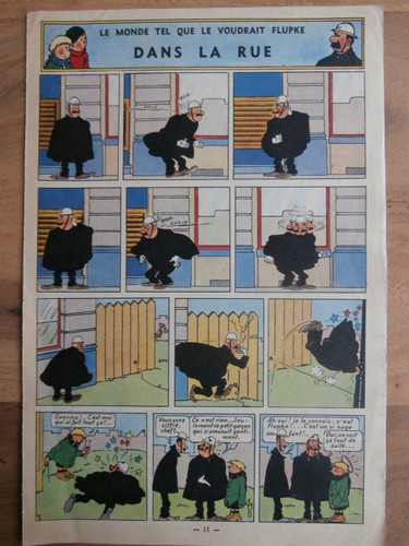Planche quick flupke - 1957, /