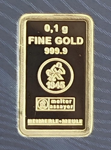 Lingot pur g 999 - 0,10, 999%