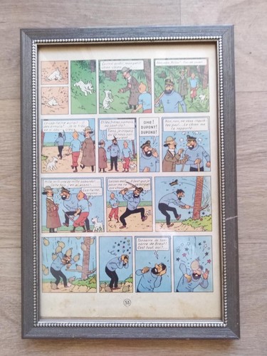 Cadre photo tintin trésor - cadre,