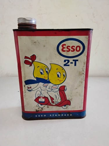 Ancien bidon huile esso - ancien, 2-t