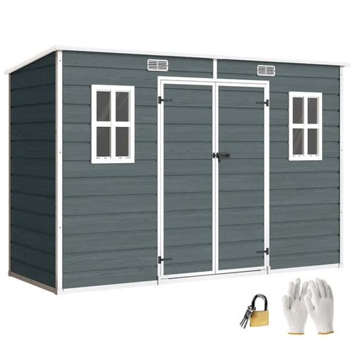 Abri jardin plastique effet - abri,
