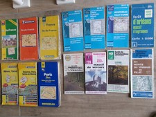 cartes Routières Touristiques, IGN, Michelin,Blay-Foldex, Ile de France, vintage