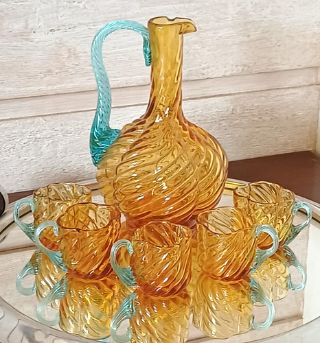 Ancien service liqueur - service, à
