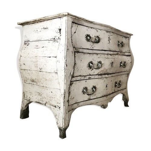 Commode galbé patiné meuble - commode,