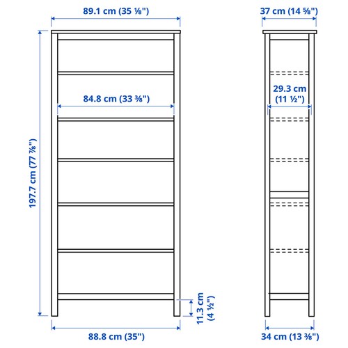 Bibliothèque ikea hemnes - bibliothèque,