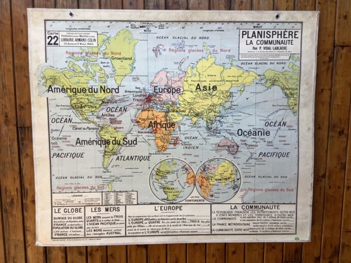 Ancienne carte scolaire - ancienne,
