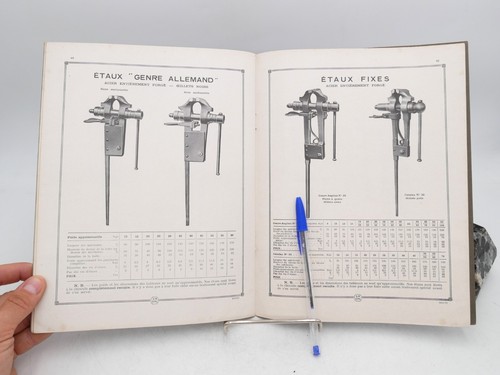 Outillage etaux - etaux, (1912)