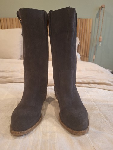 Bottes daim marine - en,