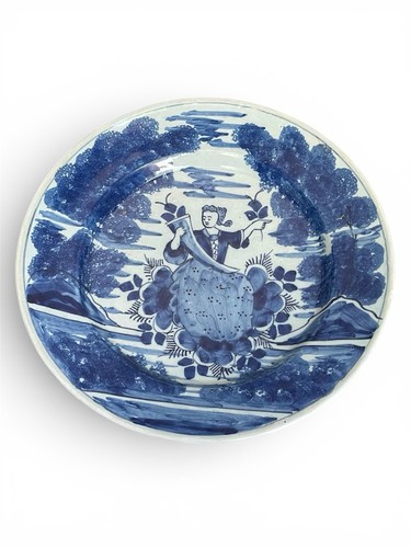 Assiette delft xviiieme xixeme - assiette,