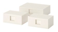 IKEA BYGGLEK LEGO® Boxes With Lid - 17x6cm (1) 13x6cm (2) Brand New & Sealed