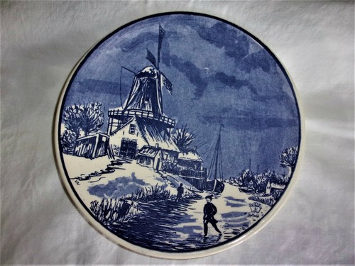 Assiette céramique bleue - assiette,