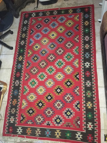 Superbe vintage tapis laine - tapis,