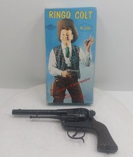 Vintage jouet ancien Mondial Pistolet revolver Ringo colt