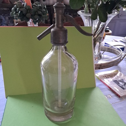 Ancien siphon bouteille eau - ancien,