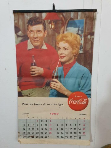 Calendrier coca cola 1959 - coca,