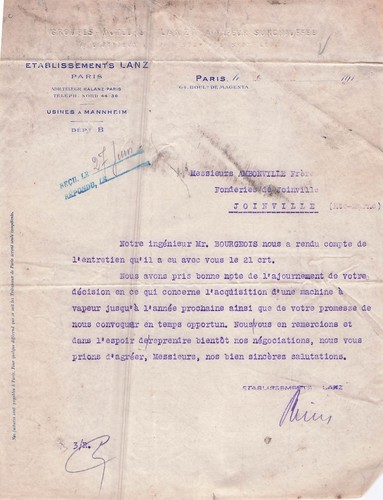 Paris constructeur lanz - 75,