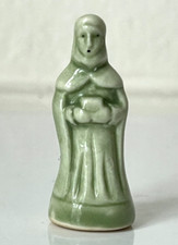 Rare Plain Bean Green Character Bible Nativity Santon Galette des Rois French Charm