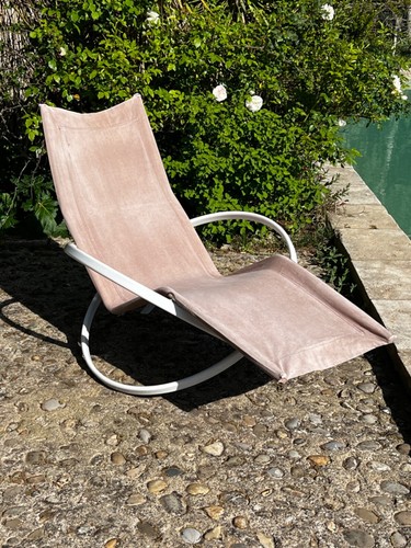 Chaise longue bascule roger - longue, à