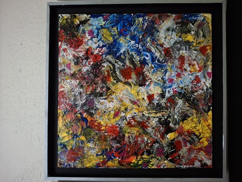 Tableau abstrait acrylique sur - tableau,