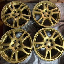 Subaru GDB WRX STI OEM 17 Inch Wheels Rims 5x100 ET53 Gold JDM
