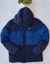 Lacoste Men's Puffer Jacket Lacoste Homme Down BJ-Size S-Blue!
