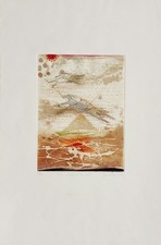 René CARCAN Cavaliers du ciel - Gravure etching signée numérotée 1988 50x33 cm