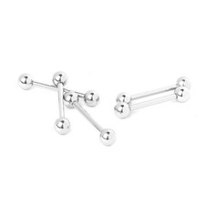 Lot de 5 piercings en titane