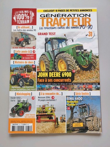 Revue tracteurs génération - tracteurs,