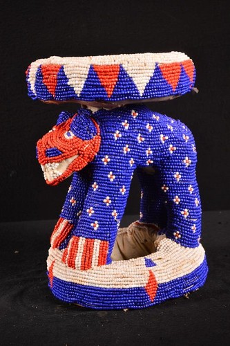 Tabouret africain ancien bamun - tabouret,