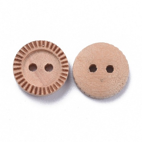 Boutons bois naturel marron - boutons,