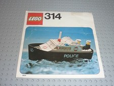 Notice Building instruction LEGO City Vintage Set 314-1: Police Boat