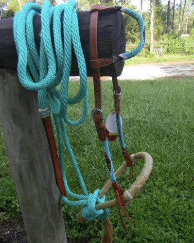 Bitless hackamore rawhide - hackamore,