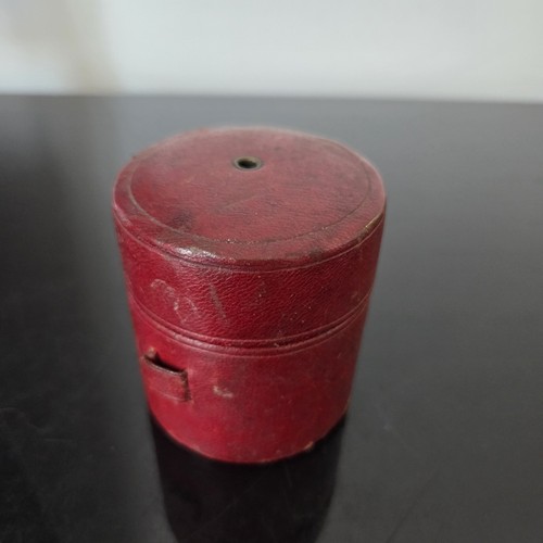 Boite couture cuir rouge - boite,