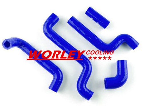 Blue aluminum radiator - aluminum,