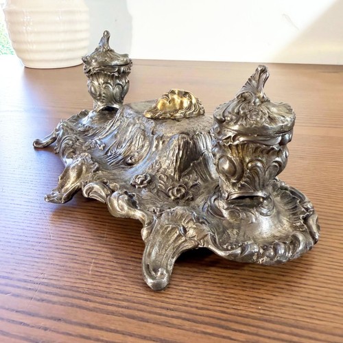 Encrier double ancien - double, de
