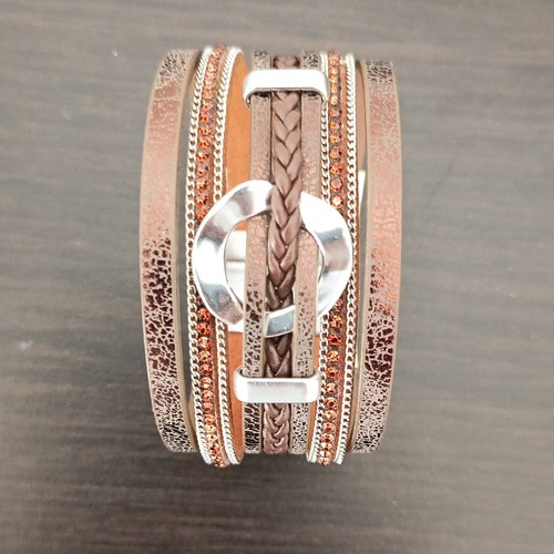 Bracelet manchette multirangs