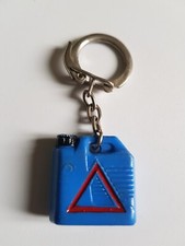 Antique JERRICPIA Jerrican Blue Triangle Keyring Keyring Can Fuel Oil