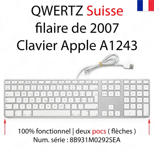 Apple clavier a1243 usb - apple,