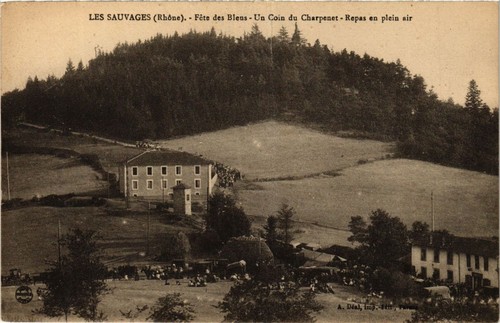 Cpa les sauvages fete des - cpa,