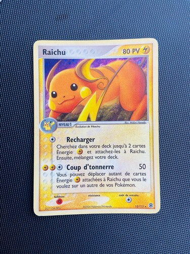 Carte pokémon raichu 112 - raichu, 12/112